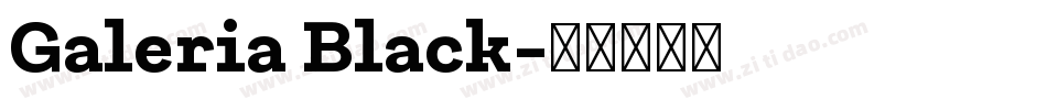 Galeria Black字体转换